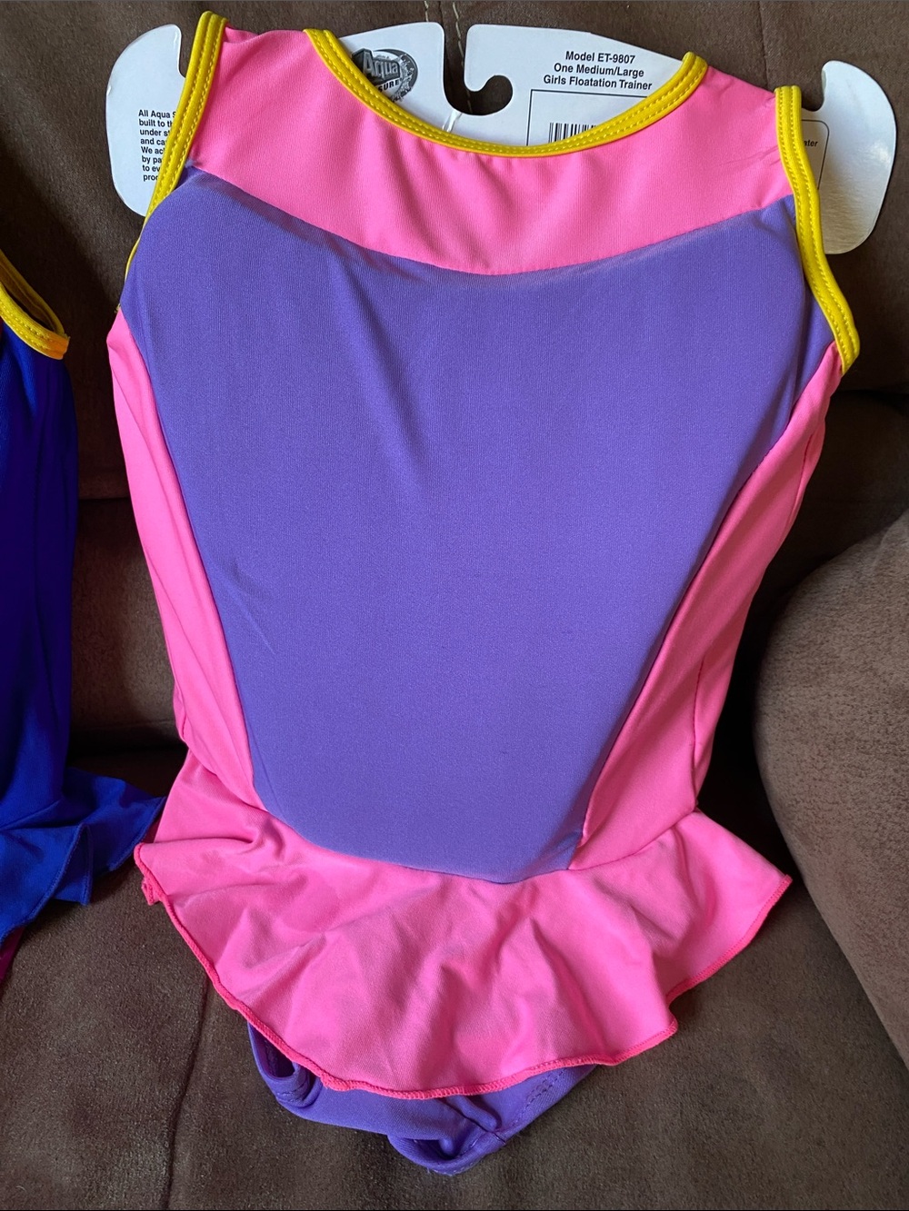 Kids Floatation Trainer Vest - Pink & Purple set of 2 - Picture 6 of 6